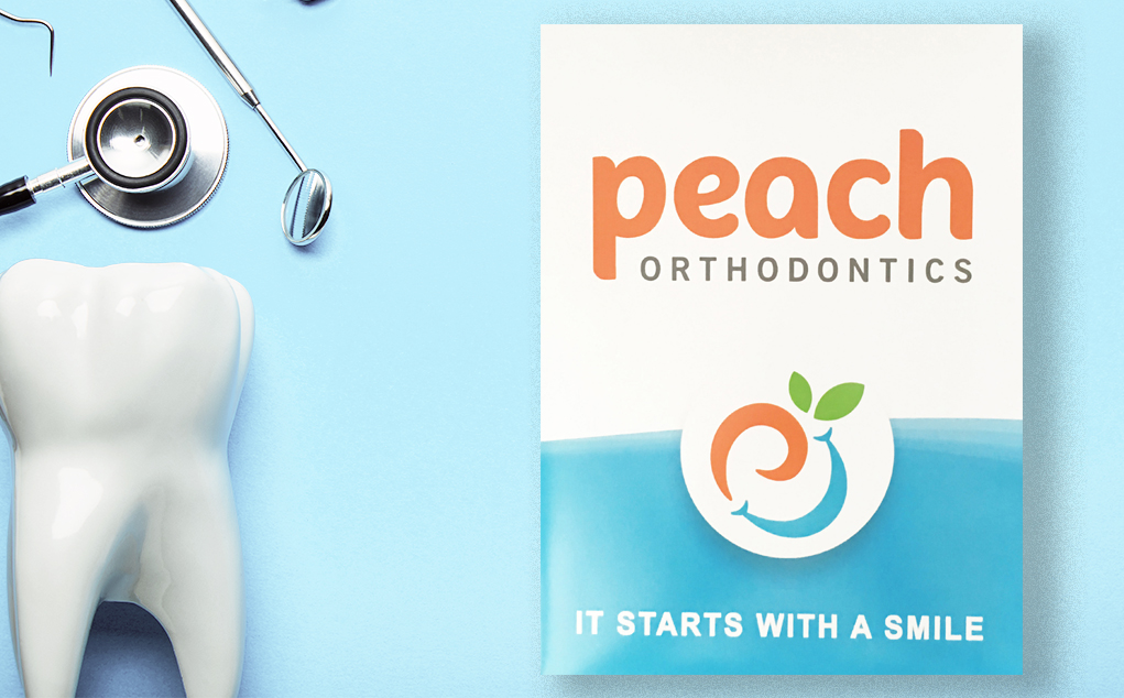 Peach Orthodontics Presentation Pocket Folders