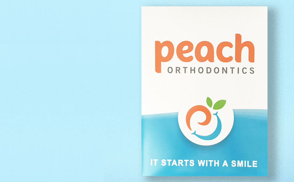 Peach Orthodontics Presentation Pocket Folders