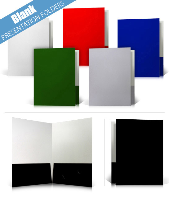 Blank Presentation Folders Custom