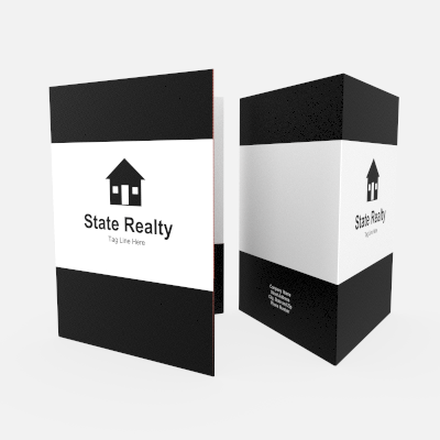 House Black folder, folded preview