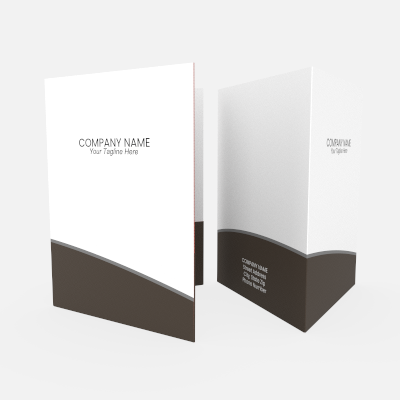 Lunar Brown folder, folded preview