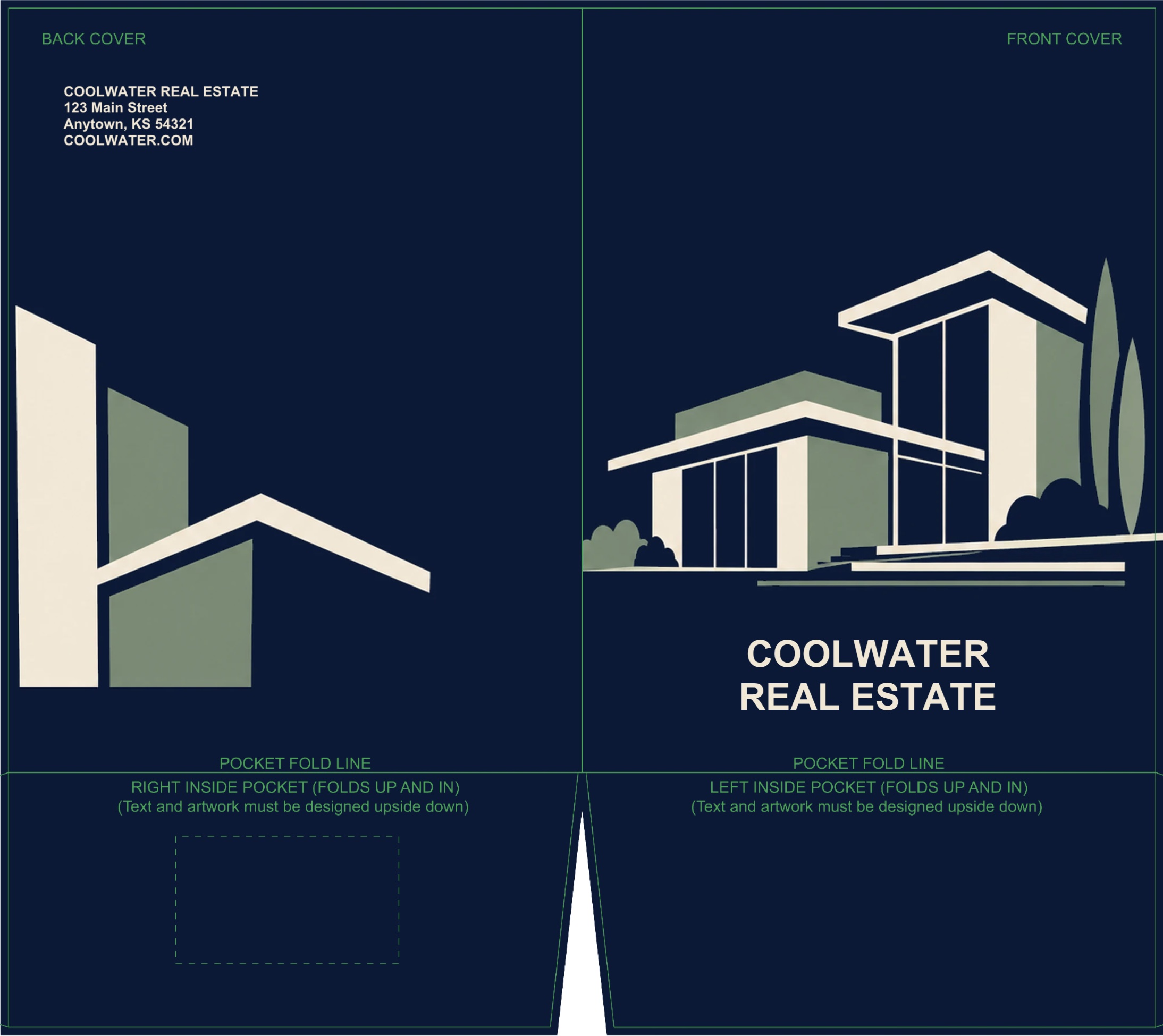 Modern Real Estate presentation folder template