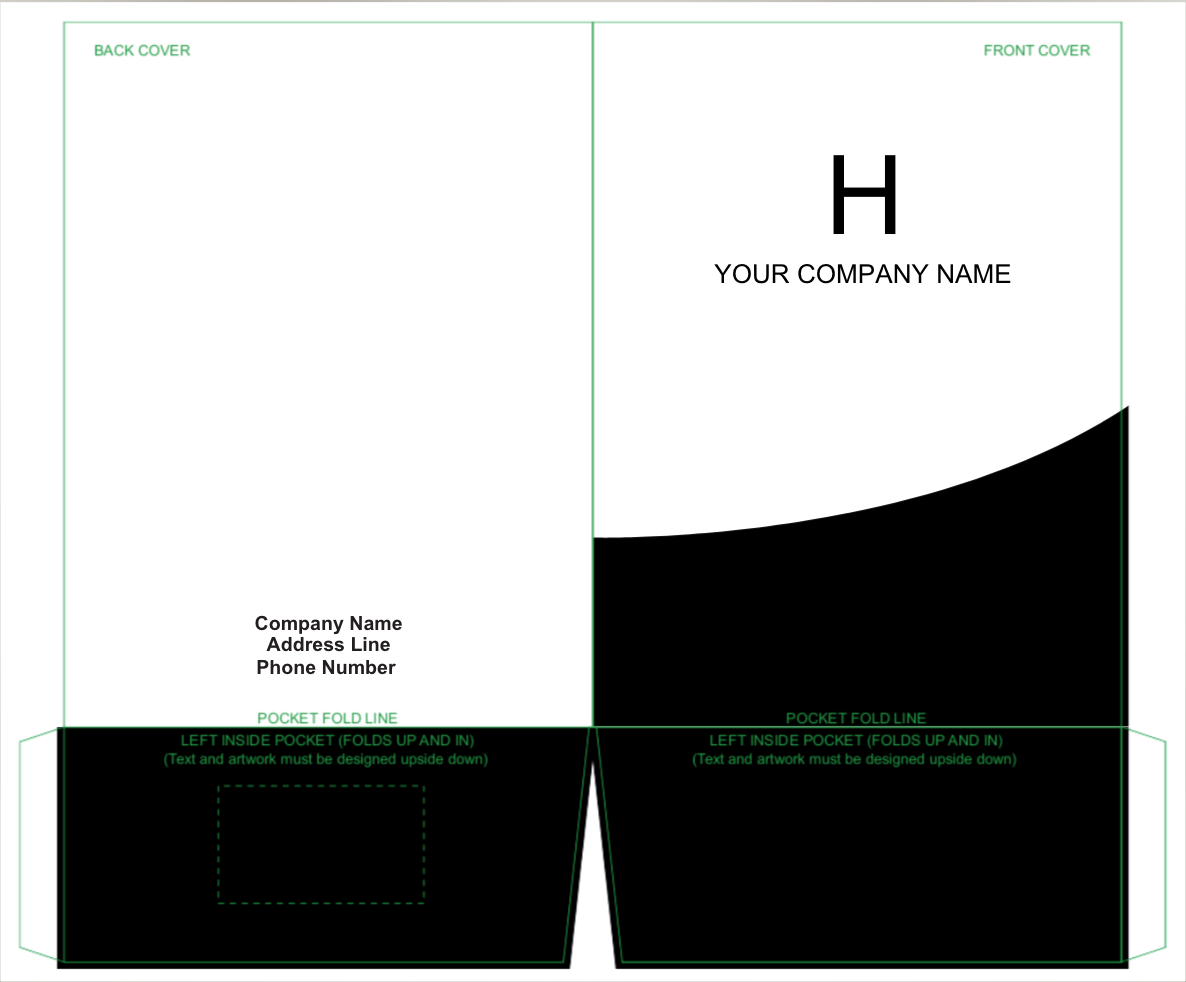 Black Upslope real estate presentation folder template