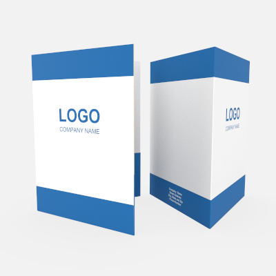 Blue Horizon folder, folded preview