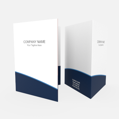 Lunar Blue folder, folded preview