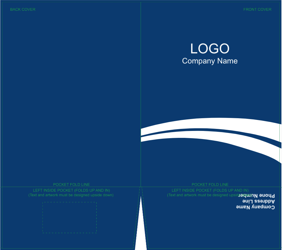Presentation Folder Fast Blue real estate presentation folder template