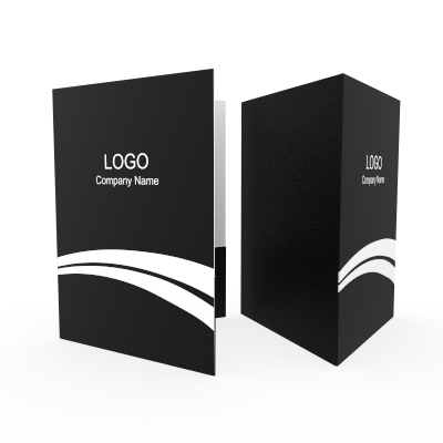 Presentation Folder Fast Black folder, folded preview