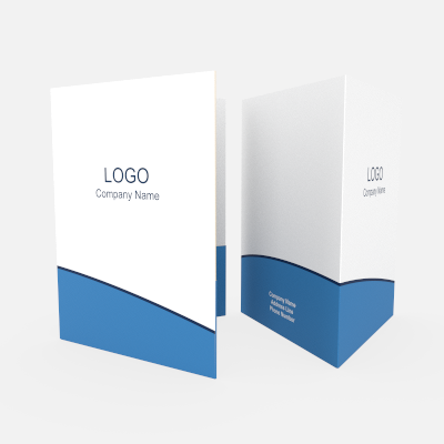 Lunar Light Blue folder, folded preview